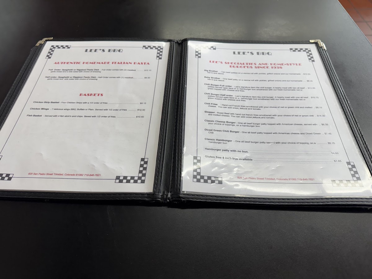 Lee's BBQ Menu - Image 2