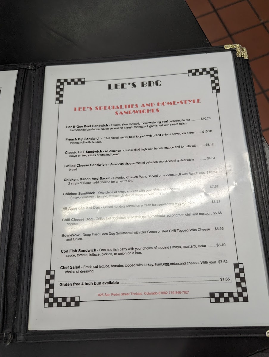 Lee's BBQ Menu - Image 5